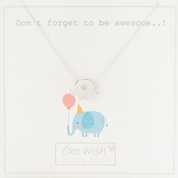 Elephant Awesome Necklace Sterling Silver, 5 of 12