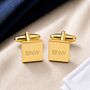 Personalised Gold Cufflinks, thumbnail 5 of 10