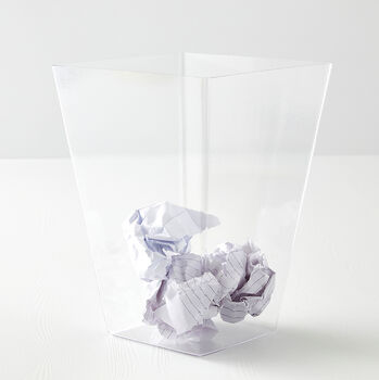 Decorative Wastepaper Bin And Clear Liner, 3 of 6
