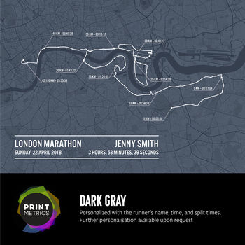 Personalised London Marathon Poster, 2 of 12