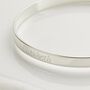 Personalised Baby's Sterling Silver Christening Bangle, thumbnail 5 of 8