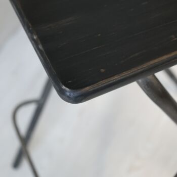 A Pair Of Factory Style Bar Stools, 3 of 4