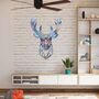 Geometric Stag Head Metal Wall Art For Any Room, thumbnail 5 of 10