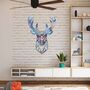 Geometric Stag Head Metal Wall Art For Any Room, thumbnail 6 of 11