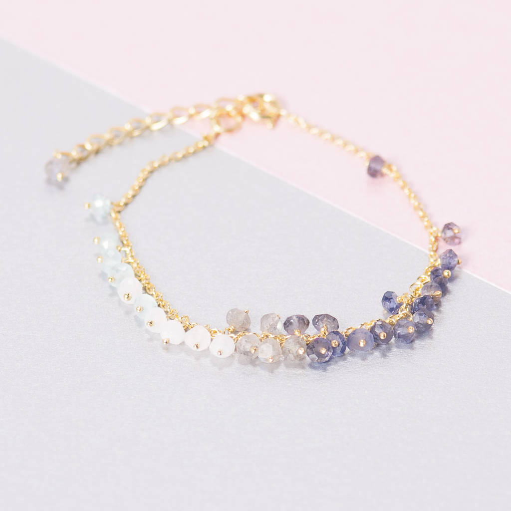 Gemstone Charm Bracelet By Loel & Co. | notonthehighstreet.com