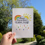 Silver Lining Rainbow Thinking Of You Card, thumbnail 4 of 5