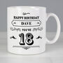 Personalised Birthday Typography Mug, thumbnail 4 of 5
