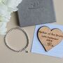 Personalised Mother Of The Bride Bracelet And Token, thumbnail 1 of 3