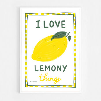 I Love Lemony Things Print, 7 of 7