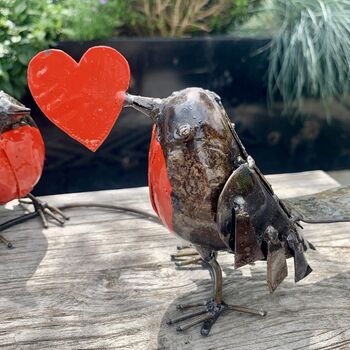 Robin And Heart Sculpture Art108, 7 of 9
