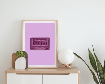 Taylor Swift Speak Now Inspired Cassette Print, 3 of 5