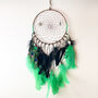 Green And Black Peacock Dream Catcher Wall Hanging, thumbnail 1 of 6