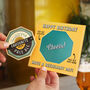 Personalised Pop Out Beer Celebration Card, thumbnail 1 of 4
