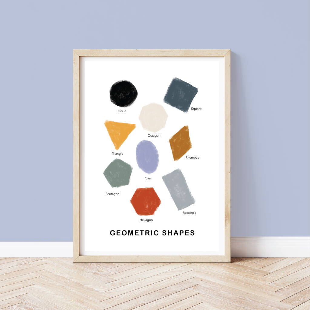 Geometric Shape Children's Print, 1 of 3