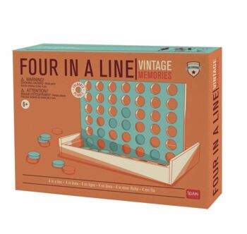 Vintage Style Wooden Four In A Line Game, 2 of 3