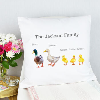 Personalised Penguin Family Cushion, 3 of 4