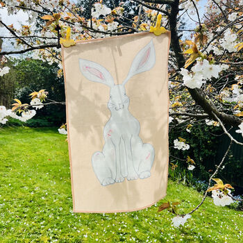 Personalised Easter Linen Tea Towel, 5 of 5