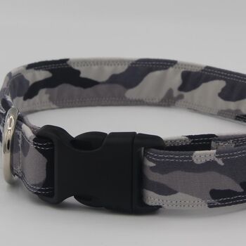 Grey Camouflage Dog Collar, 3 of 10