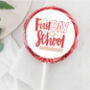 First Day Of School Red Design Lollipop, thumbnail 1 of 2