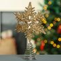 Shine Bright Handmade 3D Snowflake Tree Topper, thumbnail 3 of 6