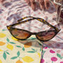 Tortoise Shell Classic Cat Eye Sunglasses, thumbnail 3 of 3