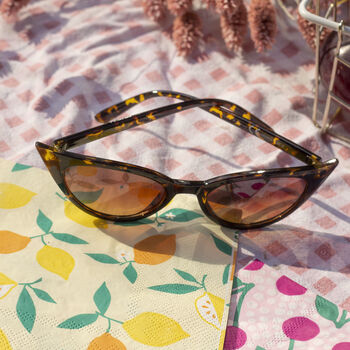 Tortoise Shell Classic Cat Eye Sunglasses, 3 of 3