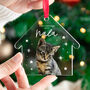 Personalised Kitten's First Christmas Photo Bauble Gift, thumbnail 1 of 5