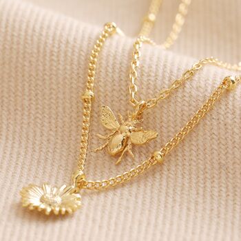 Set Of Two Daisy And Bee Necklaces, 4 of 12