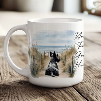 Personalised Scottish Terrier Dog Beach Walk Collection, 6 of 8