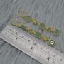 Peridot Green Jade Silver Dangle Earrings, thumbnail 7 of 8