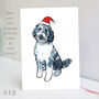 Aussiedoodle Christmas Card, thumbnail 1 of 6