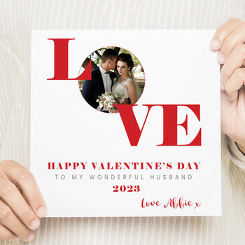 Valentines Day Love Photo Card, 2 of 6