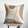Cream And Beige Cushion Cover, thumbnail 2 of 4