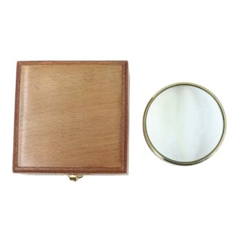 Large Paperweight Magnifying Glass With Wooden Box, 4 of 6