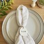 Personalised Easter Napkin Tie, Spring Table Decorations, thumbnail 2 of 4