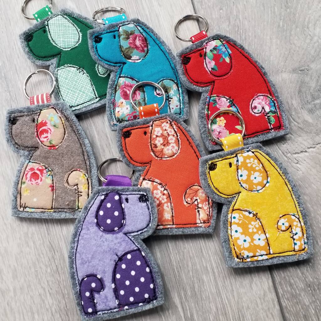 Dog Keyring By Honeypips