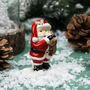 Ceramic Father Christmas Charm With Gift Box, thumbnail 1 of 5