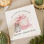 Personalised Penguin Christmas Card For Daughter, thumbnail 1 of 7