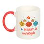 Merry And Bright Bauble Mug, thumbnail 3 of 3