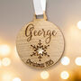 Personalised Christmas Name Bauble Decoration, thumbnail 1 of 7