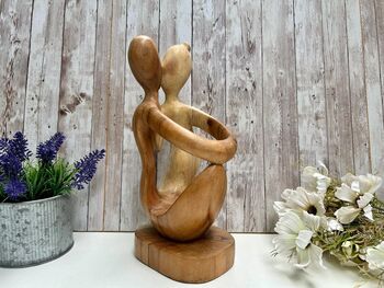 Wooden Wine Bottle Holder Home, Couple Wedding Decor, 8 of 8