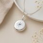 Personalised Sterling Silver December Birthstone Locket – Blue Topaz, thumbnail 4 of 8