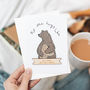 Personalised Bear Hug Family New Baby Card, thumbnail 2 of 8
