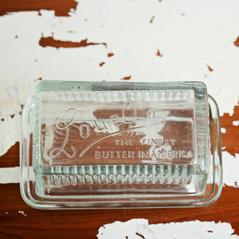 Glass Louella Butter Dish, 2 of 4