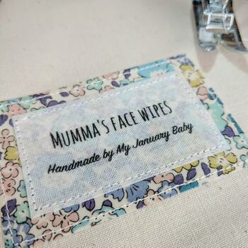 Personalised Liberty Print Reusable Face Wipes, 3 of 5