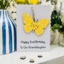 Personalised Granddaughter Butterfly Birthday Card, thumbnail 3 of 11