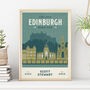 Personalised Edinburgh Marathon Print, Unframed, thumbnail 1 of 4