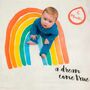 Rainbow Swaddle Blanket Milestone Cards Baby Gift Set, thumbnail 3 of 8