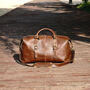 Zip Detail Genuine Leather Holdall, thumbnail 6 of 12