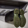 Grey Wooden Wall Wellington Boot Rack, thumbnail 5 of 6